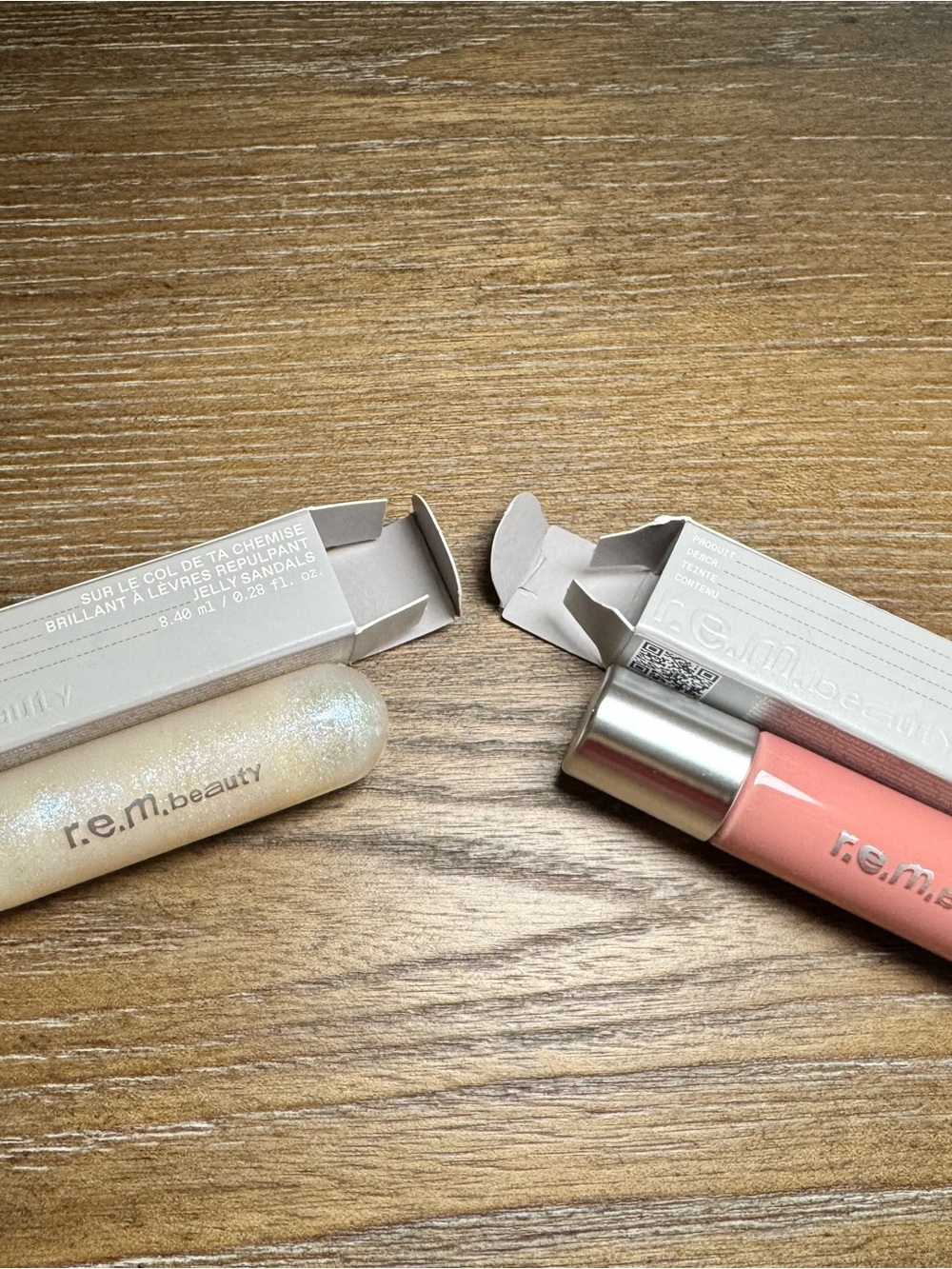 r.e.m. beauty Lip Gloss Duo — Pink & Pearl Sheen